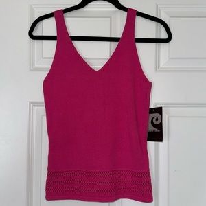 Pierre Cardin pink knit tank